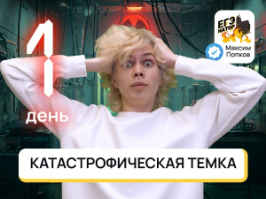 КАТАСТРОФИЧЕСКАЯ ТЕМКА (1 день до ЕГЭ)